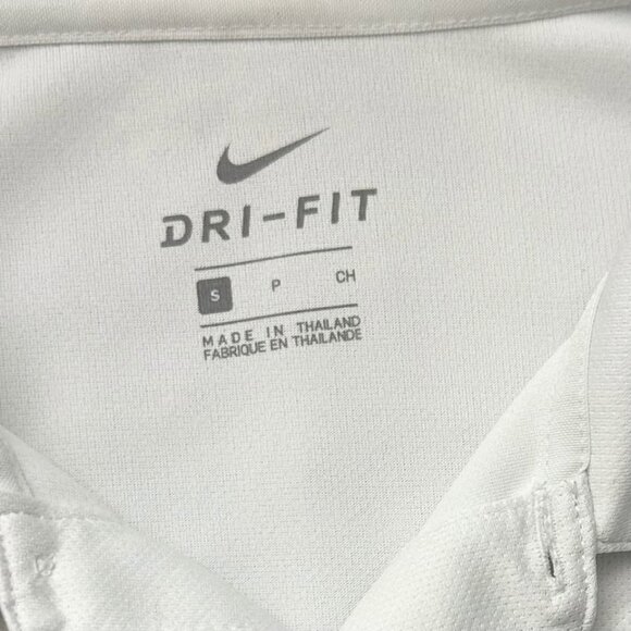 Nike Performance Dri-Fit White Polo Shirt (Small) - Picture 5 of 7